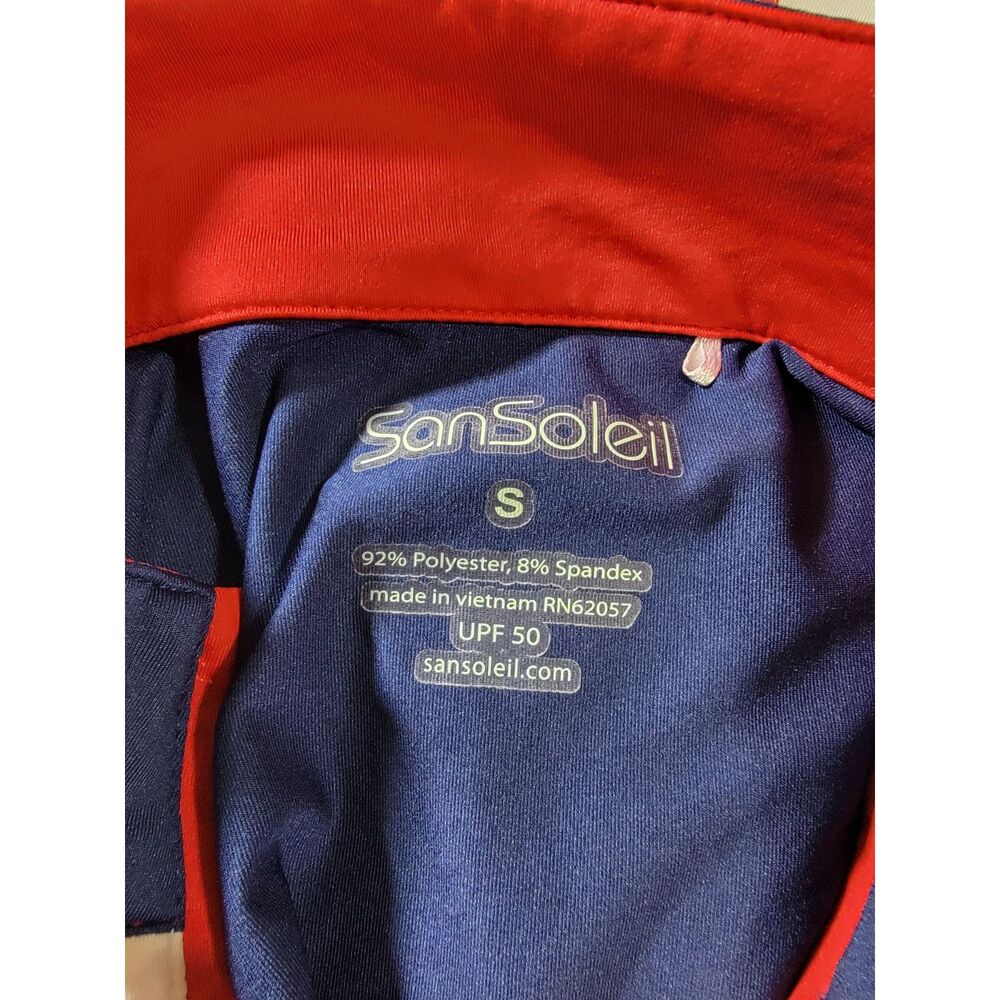 SanSoleil UPF 50 Women's Long Sleeve 1/4 Zip Shirt - Small - Picture 5 of 6